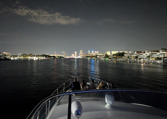 We love cruising at night!